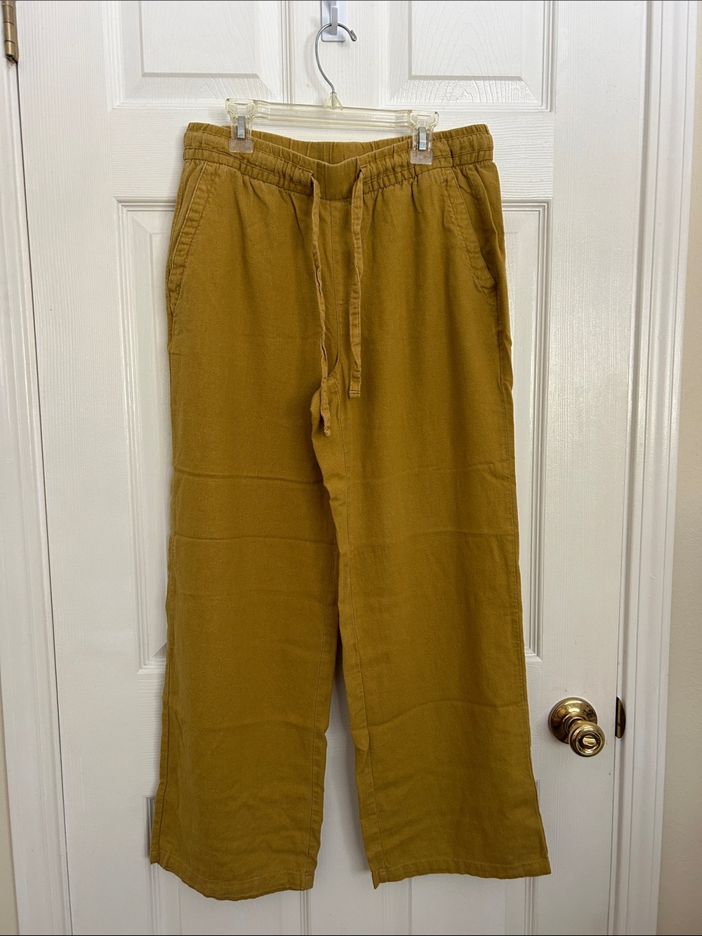 Old Navy Women’s Wide-leg Drawstring trousers - Mustard Yellow
